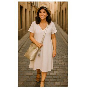 COACH Metallic Gold Legacy Large Leather Duffle Bag with Tassel #19896